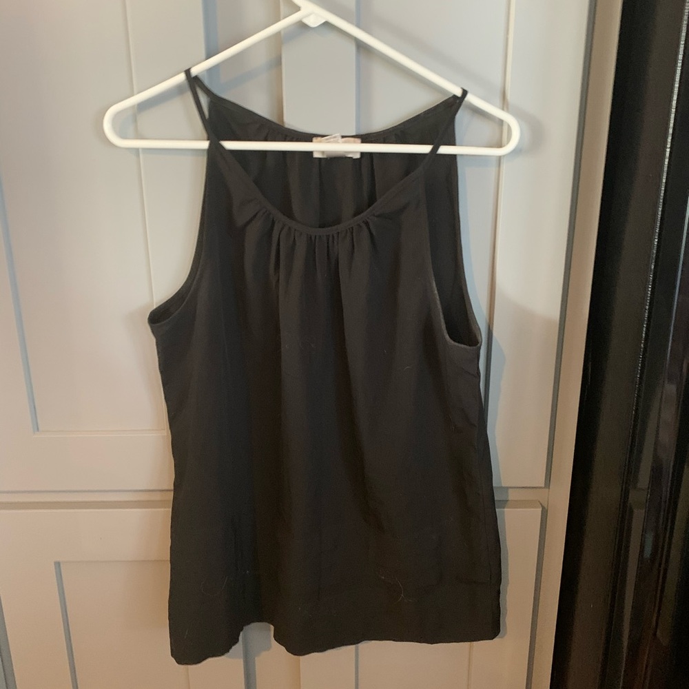 loft tank blouse in black